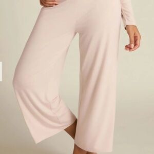 Faceplant Dreams Wide-Leg Capri Pant Pink Size XL